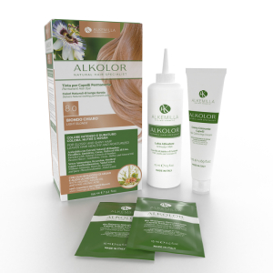 Tinta per capelli permanente 8.0 biondo chiaro - Alkemilla