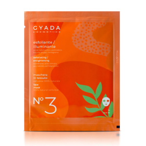 Maschera in tessuto esfoliante / illuminante n. 3 - Gyada Cosmetics
